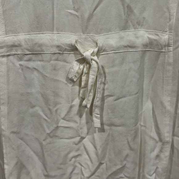 NWT Raya Sun Ivory Embroidered Boho Dress Leopard Ruffle Sz XL - Picture 10 of 10